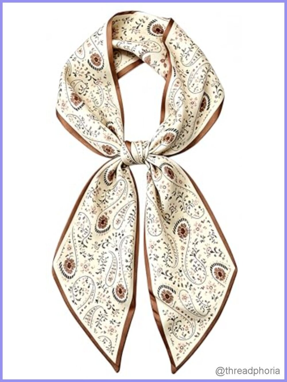 Long Skinny Faux Satin Silk Scarf - Versatile Neck Scarf or Headband